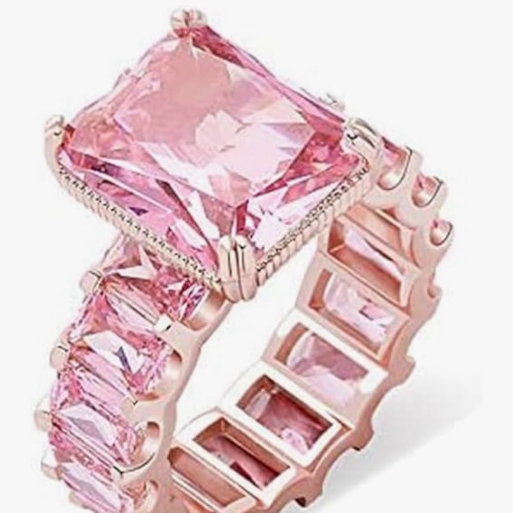 Elegant Pink Gemstone Ring 14K gold